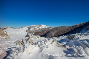 Vista sui Piani di Pollino dalla Sella Dolcedorme