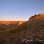 La rocca del Garagnone al tramonto